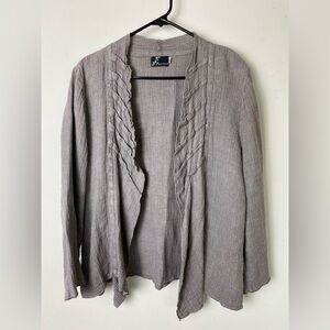 SALE Fenini Taupe Knit Cardigan size M